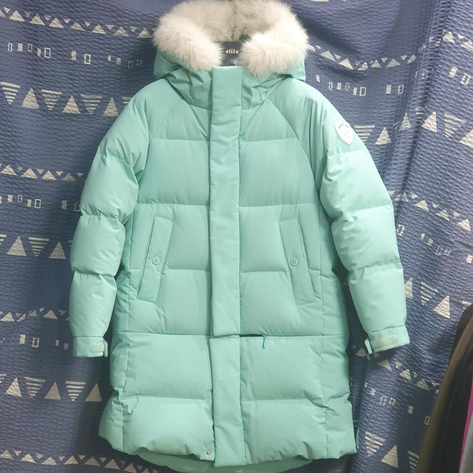 블랙야크. 키즈(145) 폭스퍼후드. 다운 패딩(  길이 탈착)