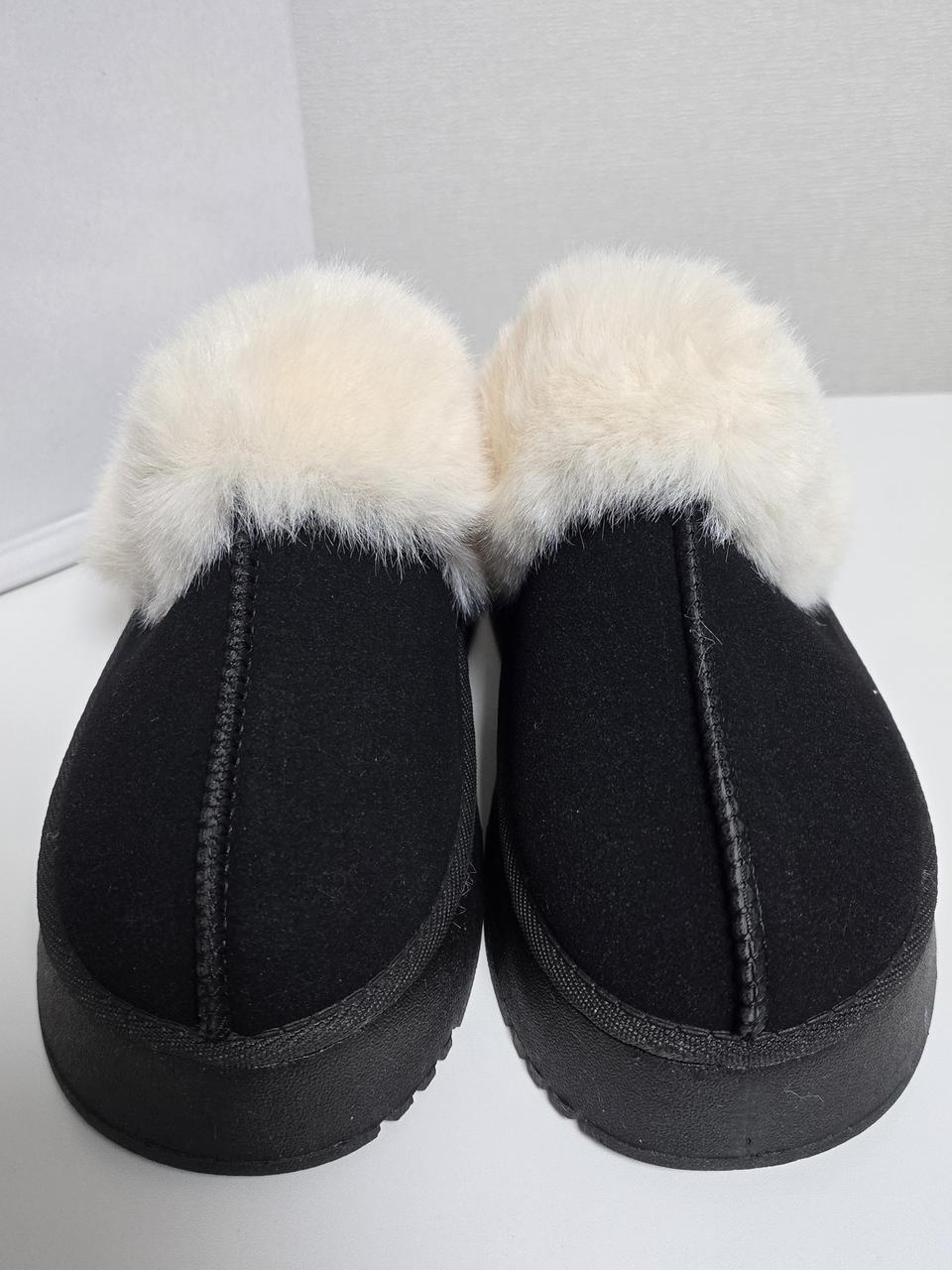 블랙 털 슬리퍼 37/39 새상품