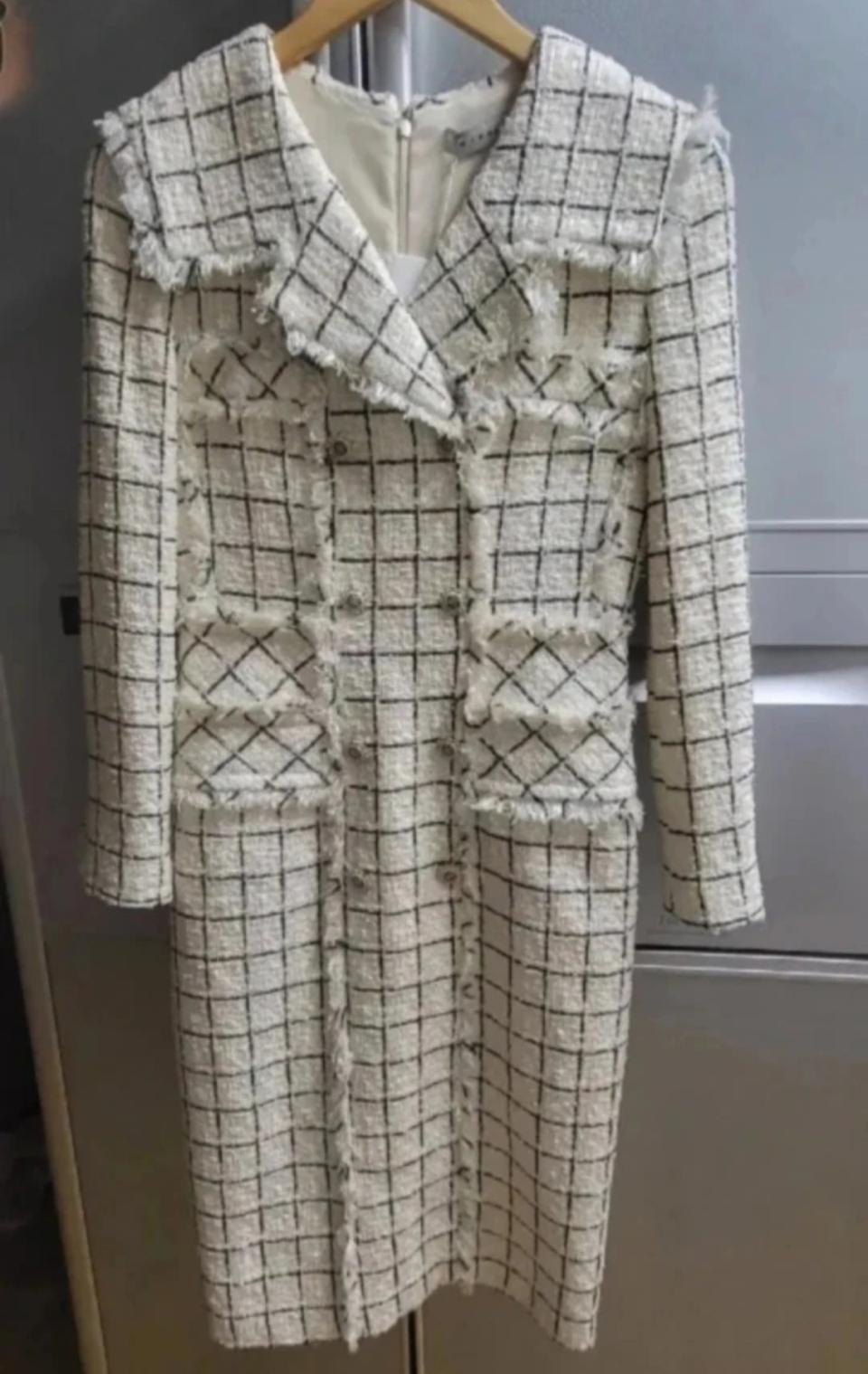 S 미샤 트위드 원피스 새제품