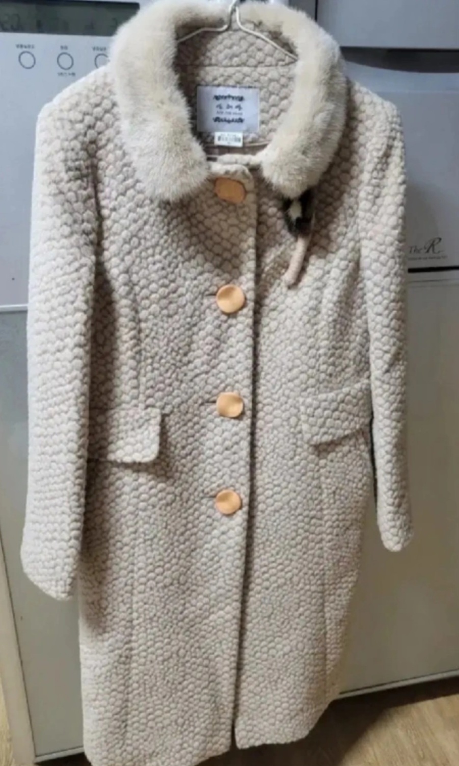 55~66 밍크 롱 코트