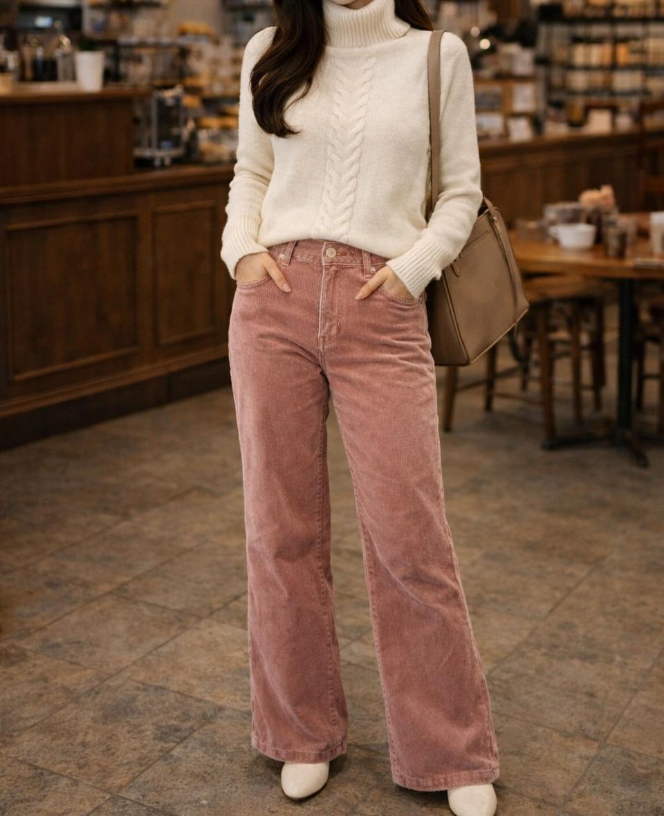 울혼방 폴라 니트탑 (90/55~66)