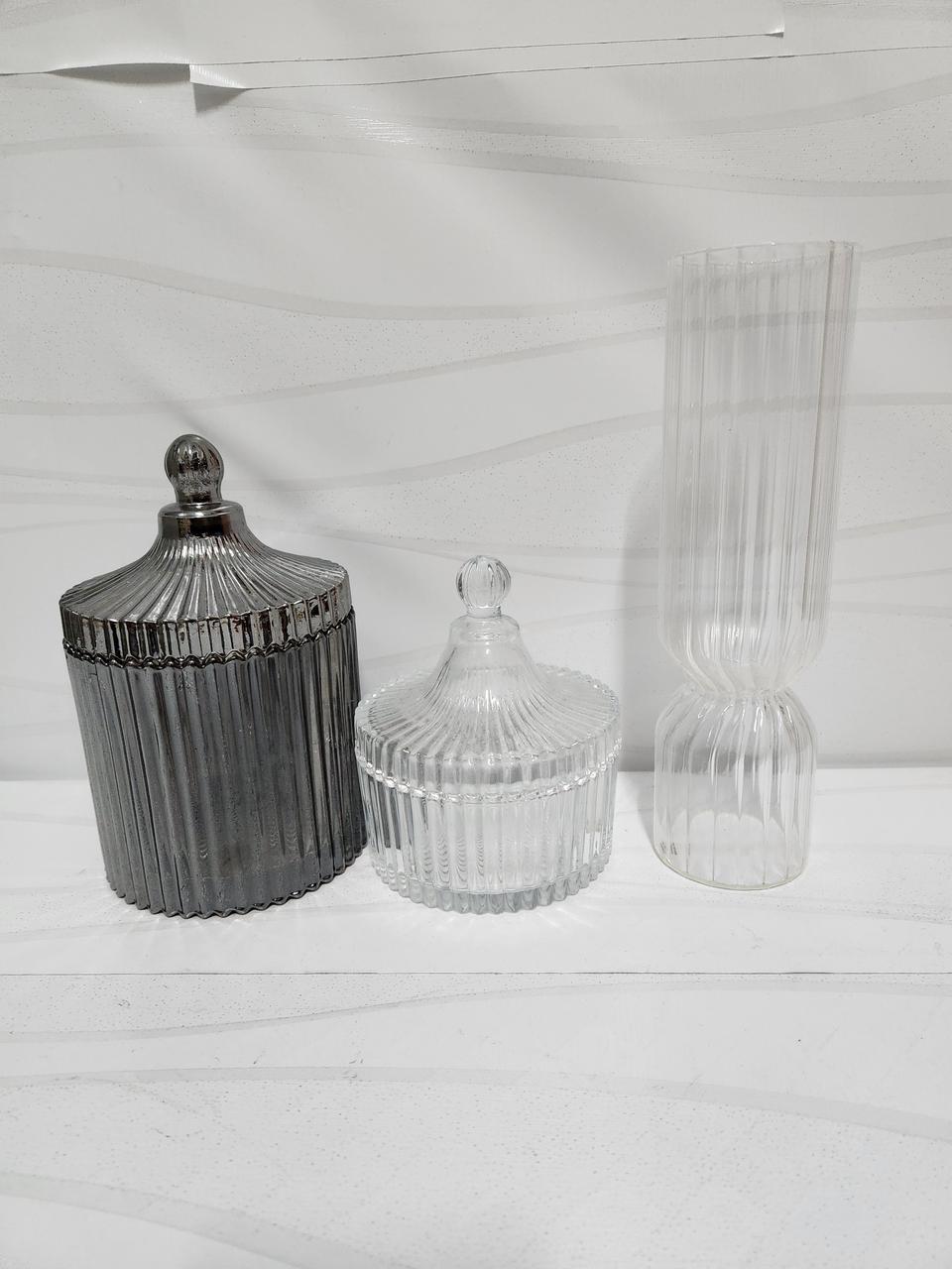 유리 캔디/보관함 세트 인테리어 소품