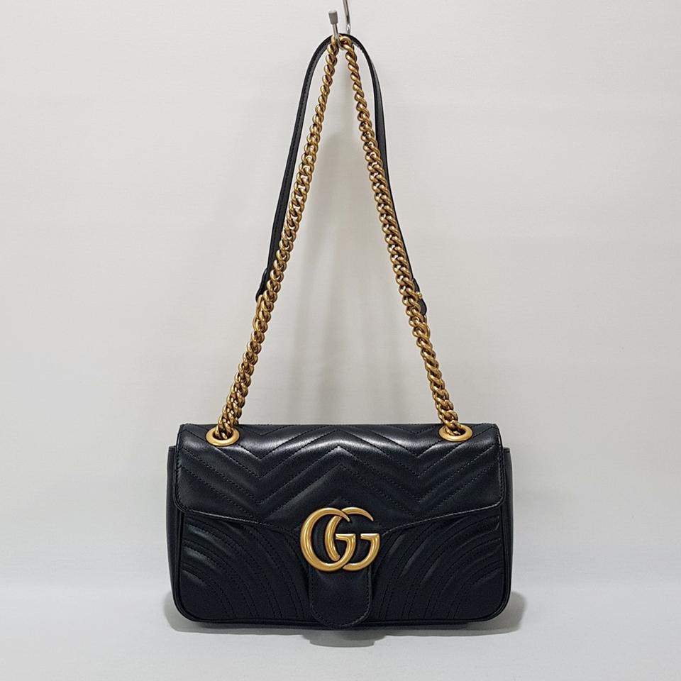 정품) 구찌 GG 마몬트 마틀라세 스몰 숄더백 443497