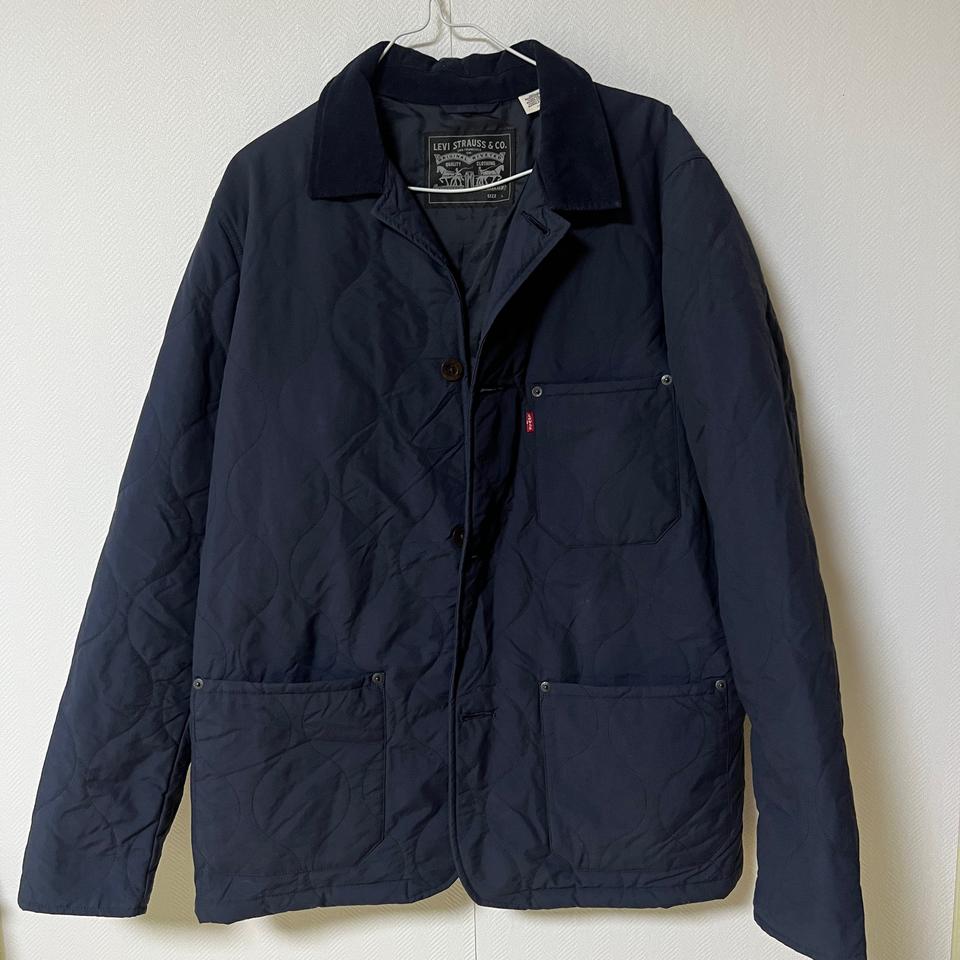 리바이스 퀼팅 자켓 네이비 L