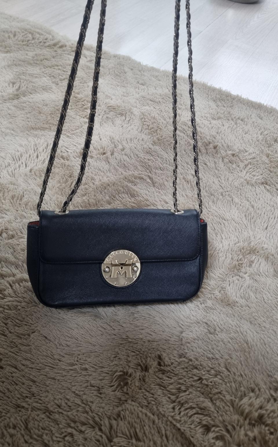 메트로시티 가죽 미니체인백