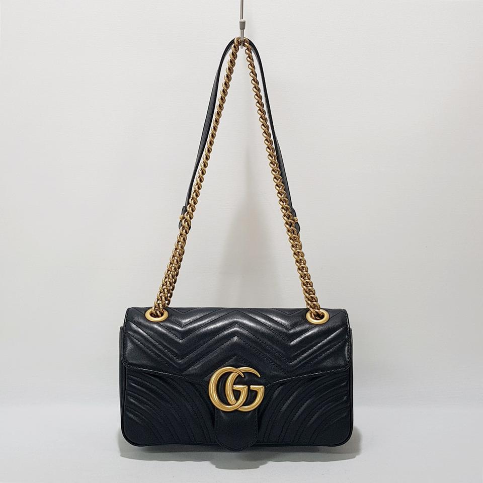 정품) 구찌 GG 마몽 마틀라세 스몰 숄더백 443497