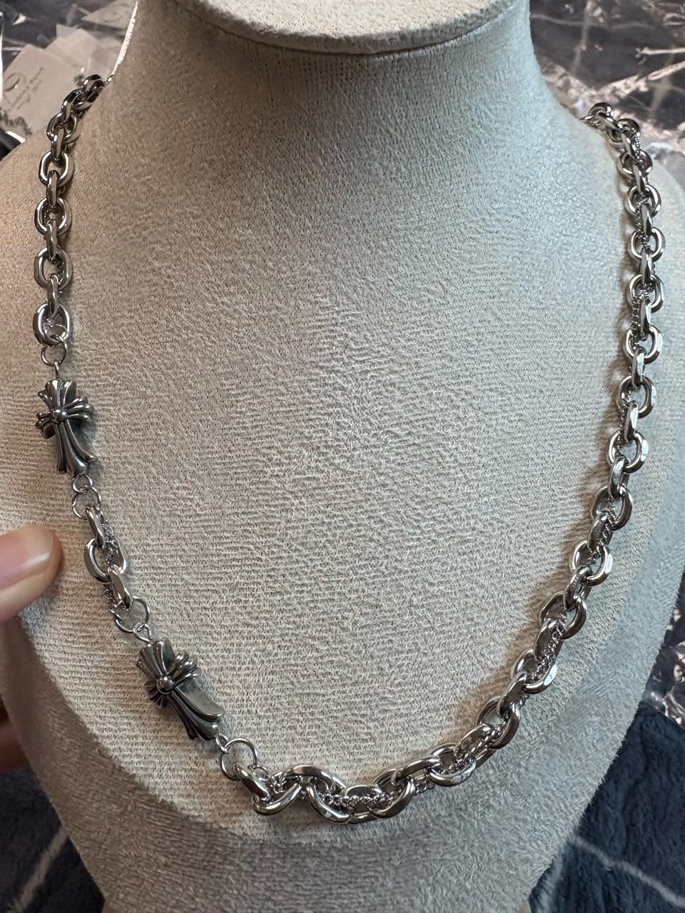 써지컬 십자가 굵은 목걸이