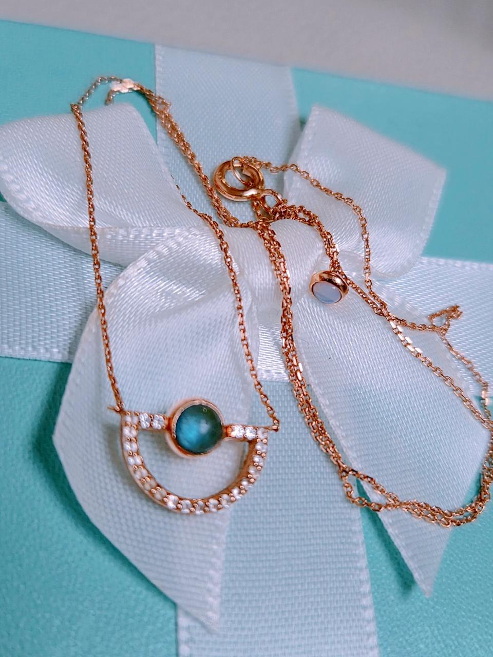 14k디디에두보 양면회전 목걸이(장품)