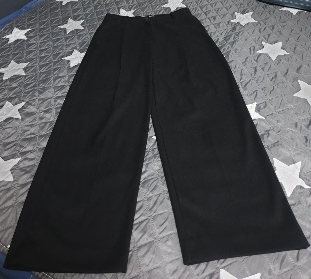 SIYAZU 혜비트윌 원턱 와이드 슬랙스 블랙 (M)