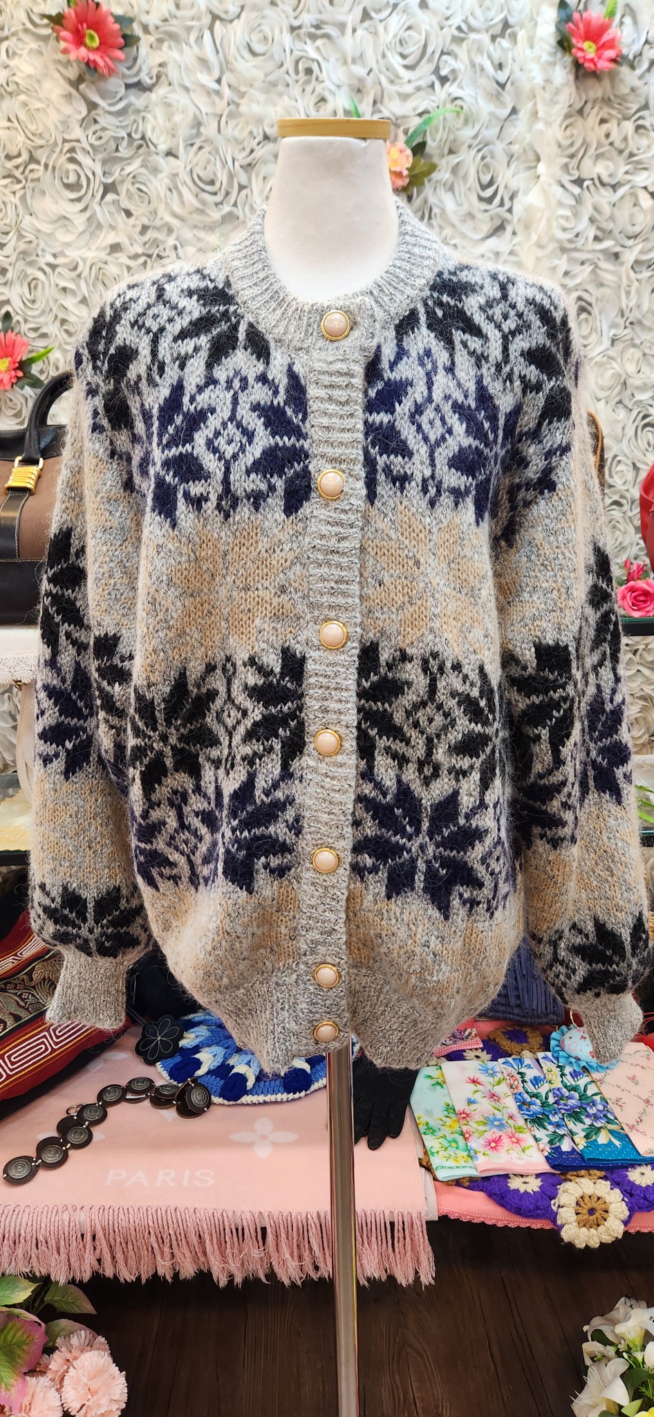 REMOVE 모헤아 혼방 가디건(77~88)