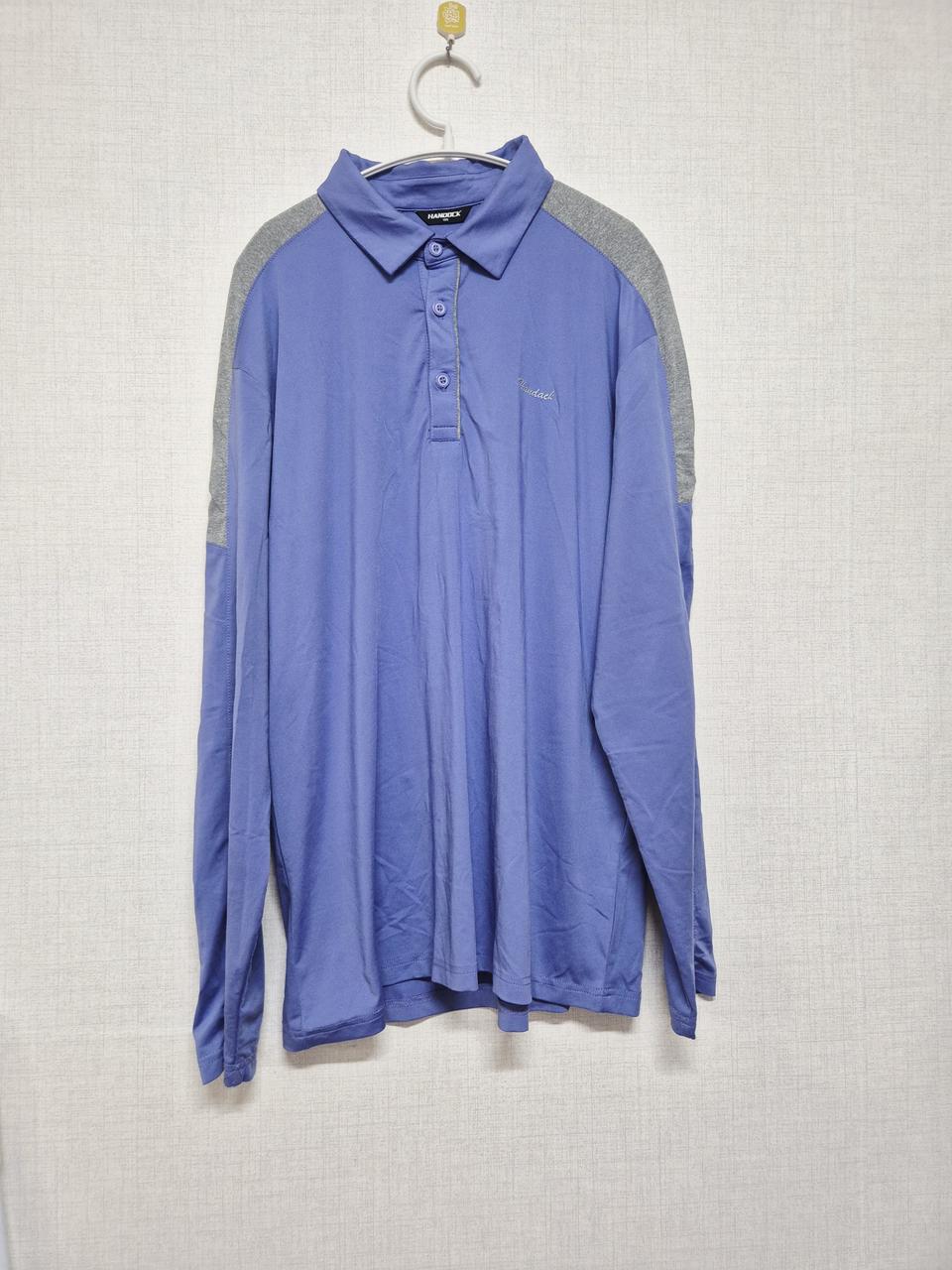 긴팔 카라티 블루/회색