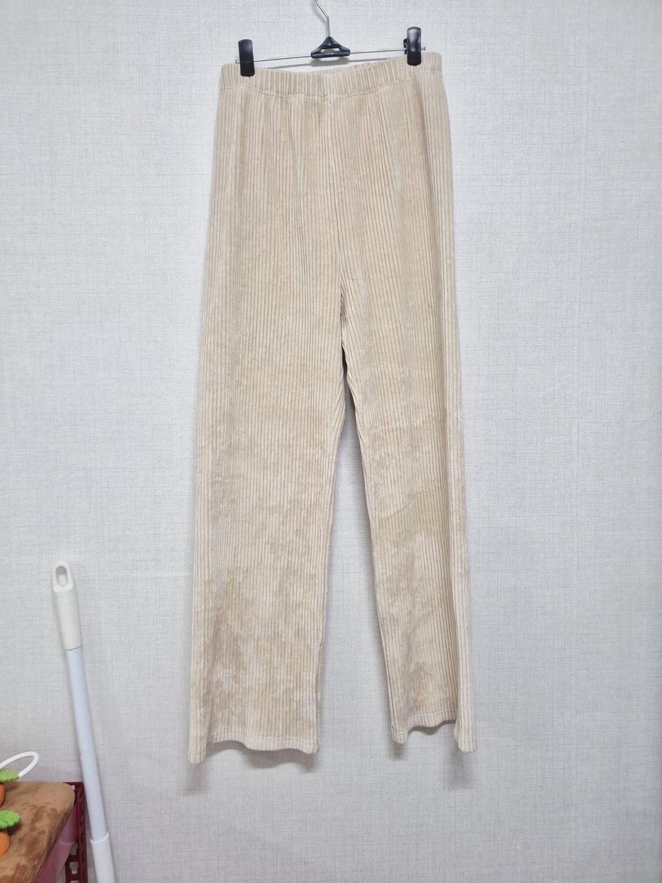 아이보리 골덴 바지