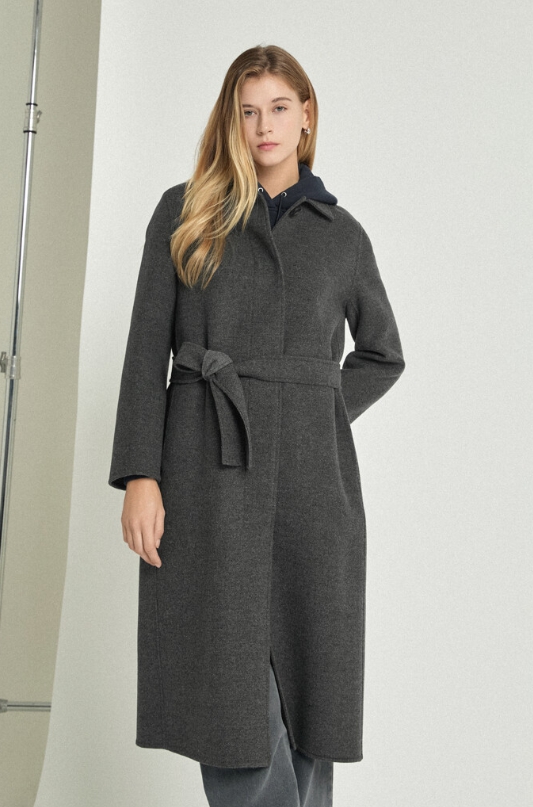 024 클럽모나코 모캐시미어 루즈 롱코트