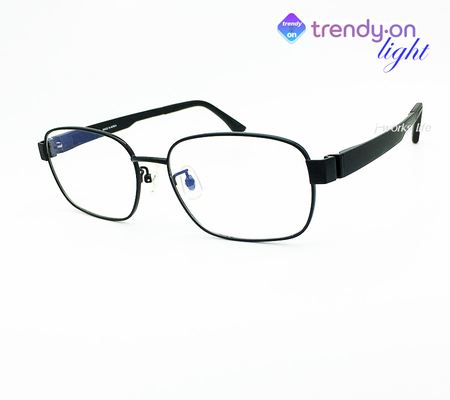 트렌디온 L 무광택블랙 국내생산 가벼운 57사이즈 LUOI 안경테 새제품