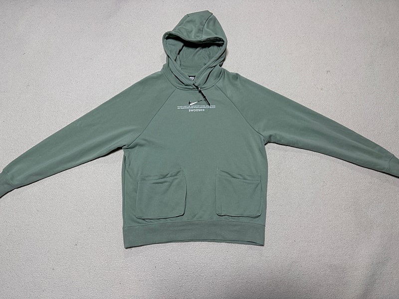 나이키 우먼스 스우시 후드 티셔츠 여성용 100호 77사이즈