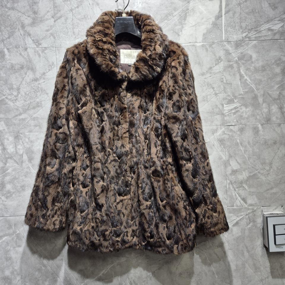 포즈다 퍼 코트 브라운 자켓