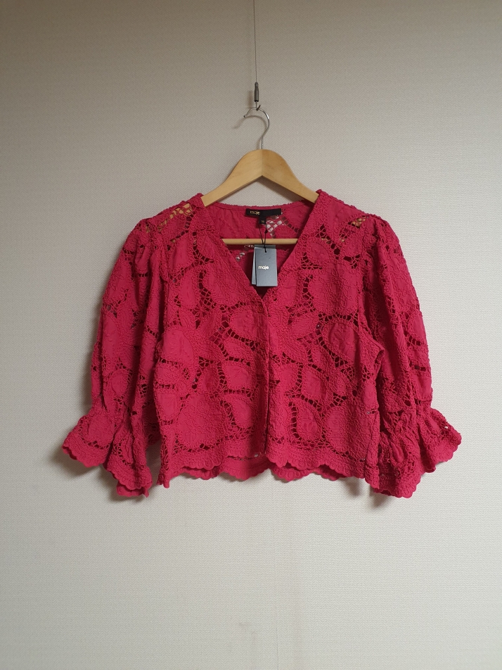 마쥬 maje 레이스 블라우스 36사이즈  새상품 정품 