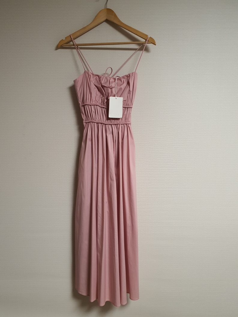 코스 cos 핑크 슬리브리스 원피스 36 사이즈 새상품 정품 