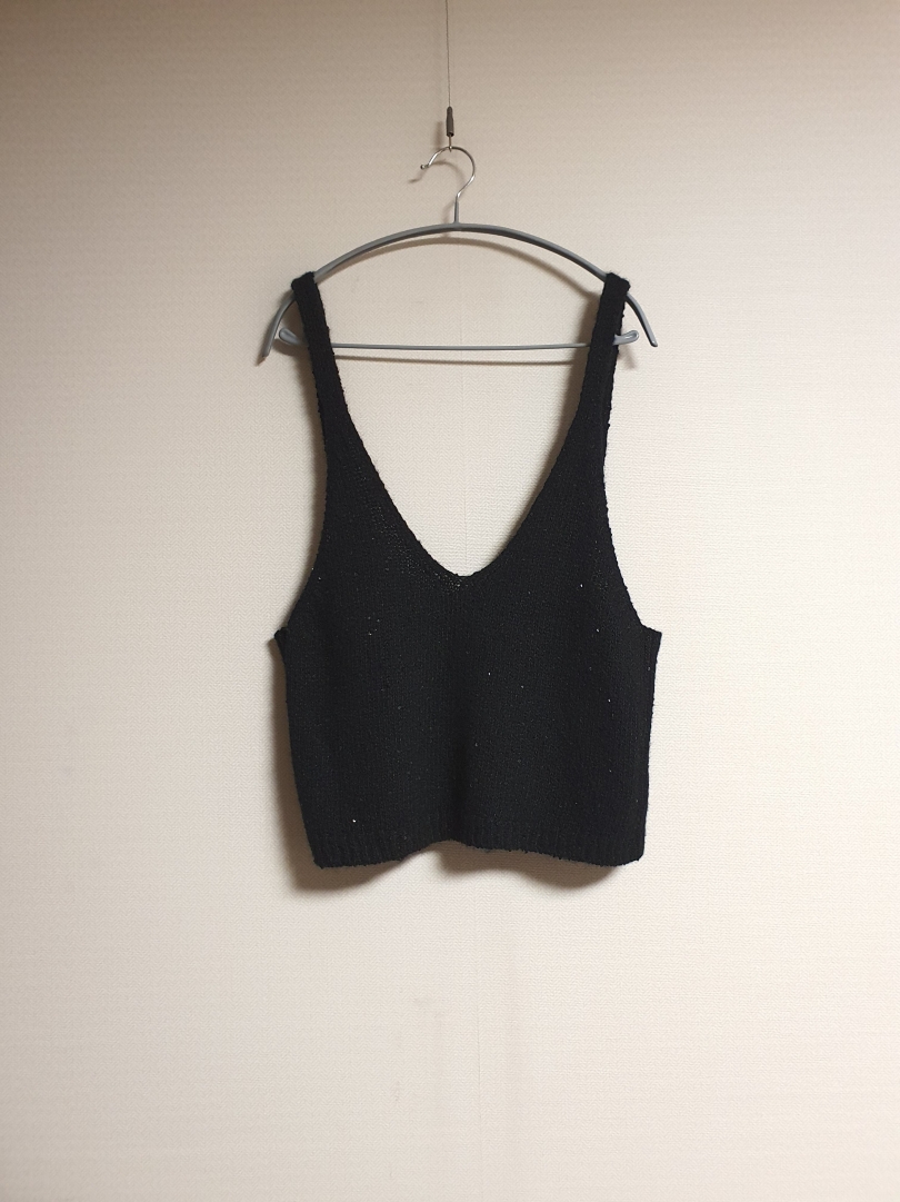 랑방컬렉션 시퀸 뷔스티에 니트 탑 프리사이즈 정품 