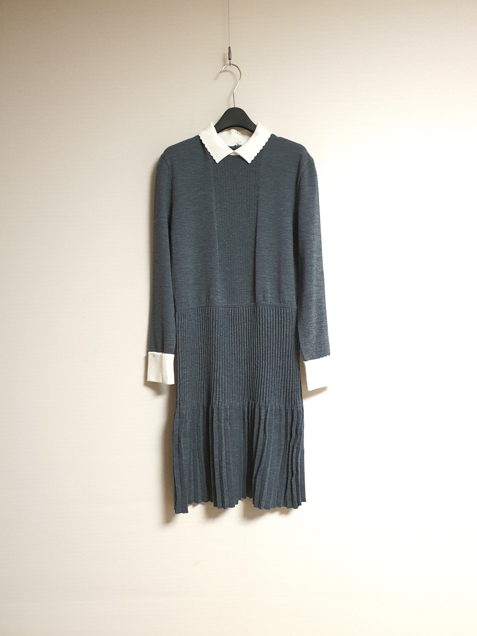 토리버치 tory burch 플리츠 디테일 니트 원피스 s 사이즈 정품 