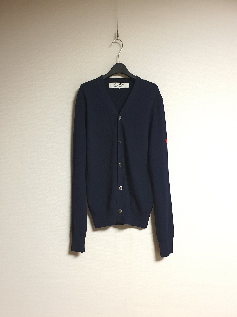 꼼데가르송 남성 레드와펜 가디건 s 사이즈  정품 