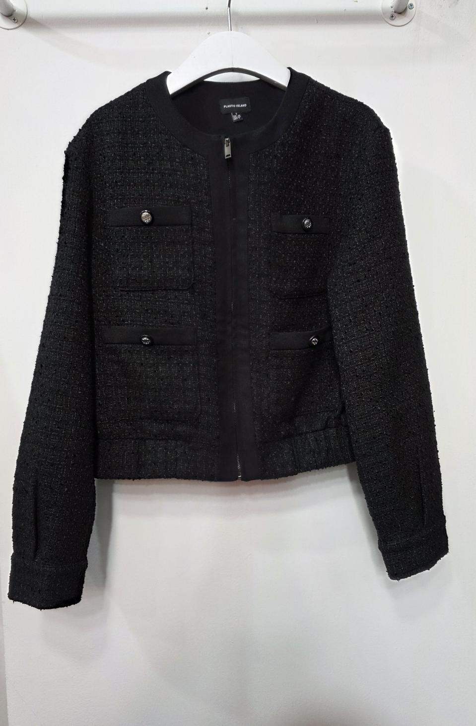 플라스틱아일랜드 여성 트위드 자켓