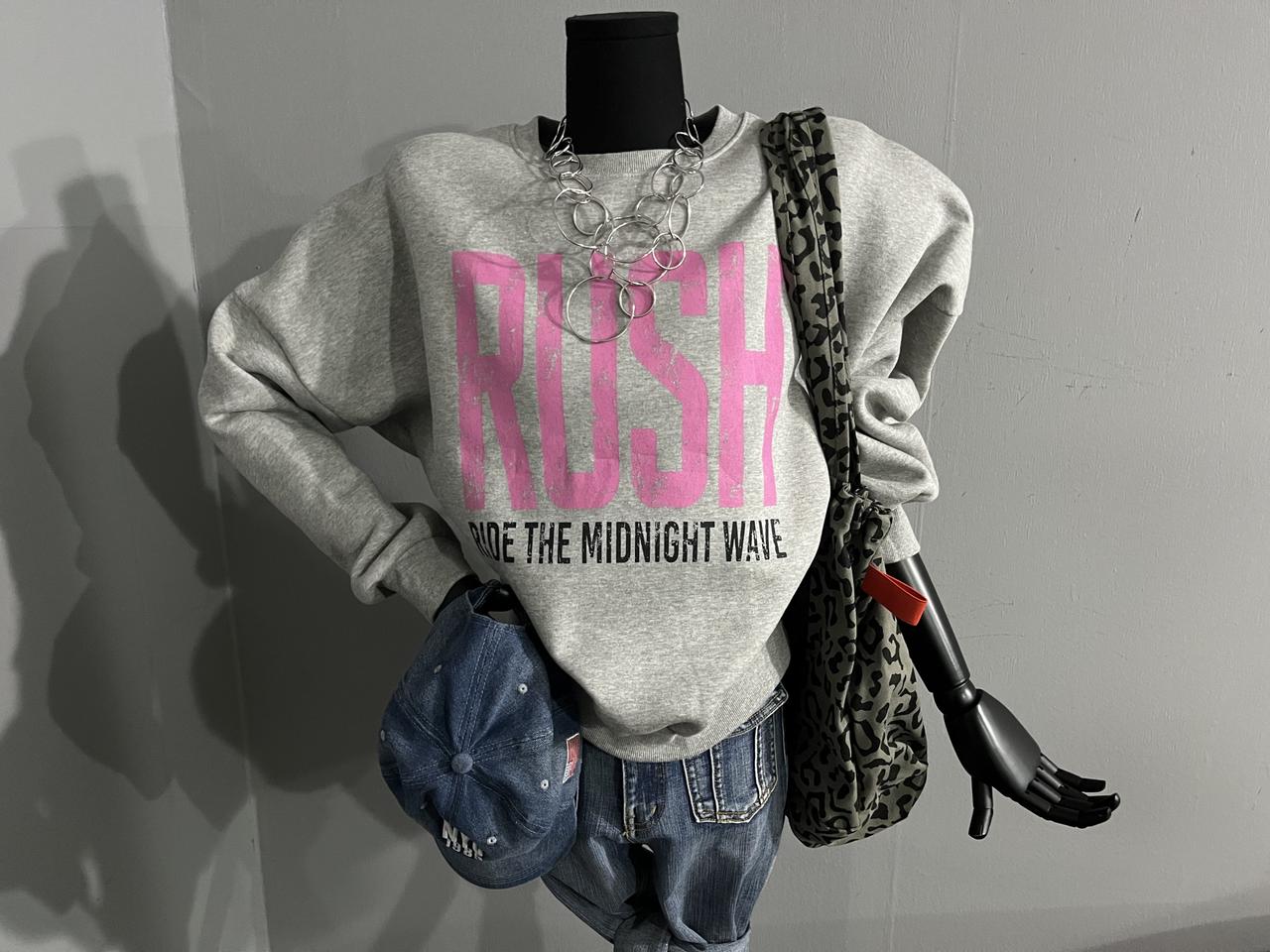 핑크로고기모맨투맨/기모맨투맨/맨투맨