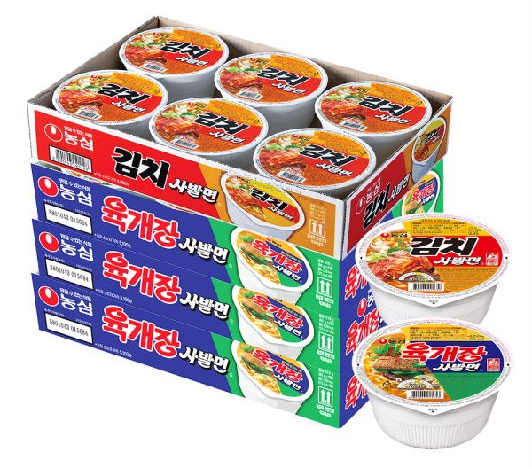 농심 컵라면 24개 (육개장18개 +김치 사발면 6개)