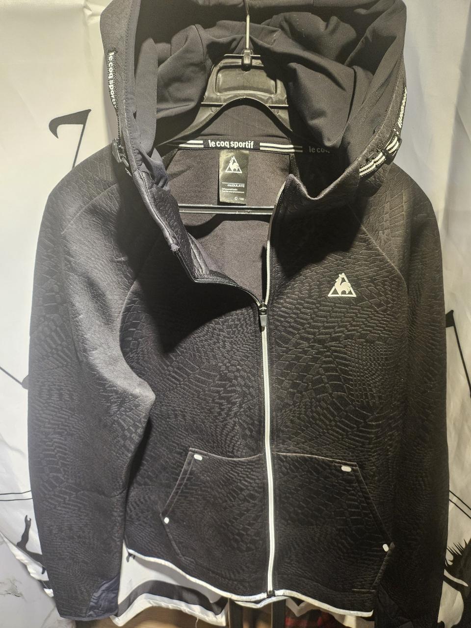 ♡르꼬끄 스포르티브 블랙 후드집업(100)