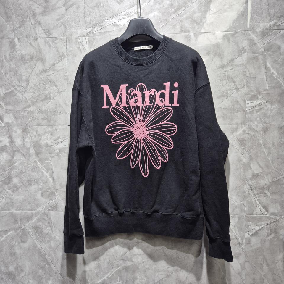 마르디 메크르디 플라워 블랙 맨투맨