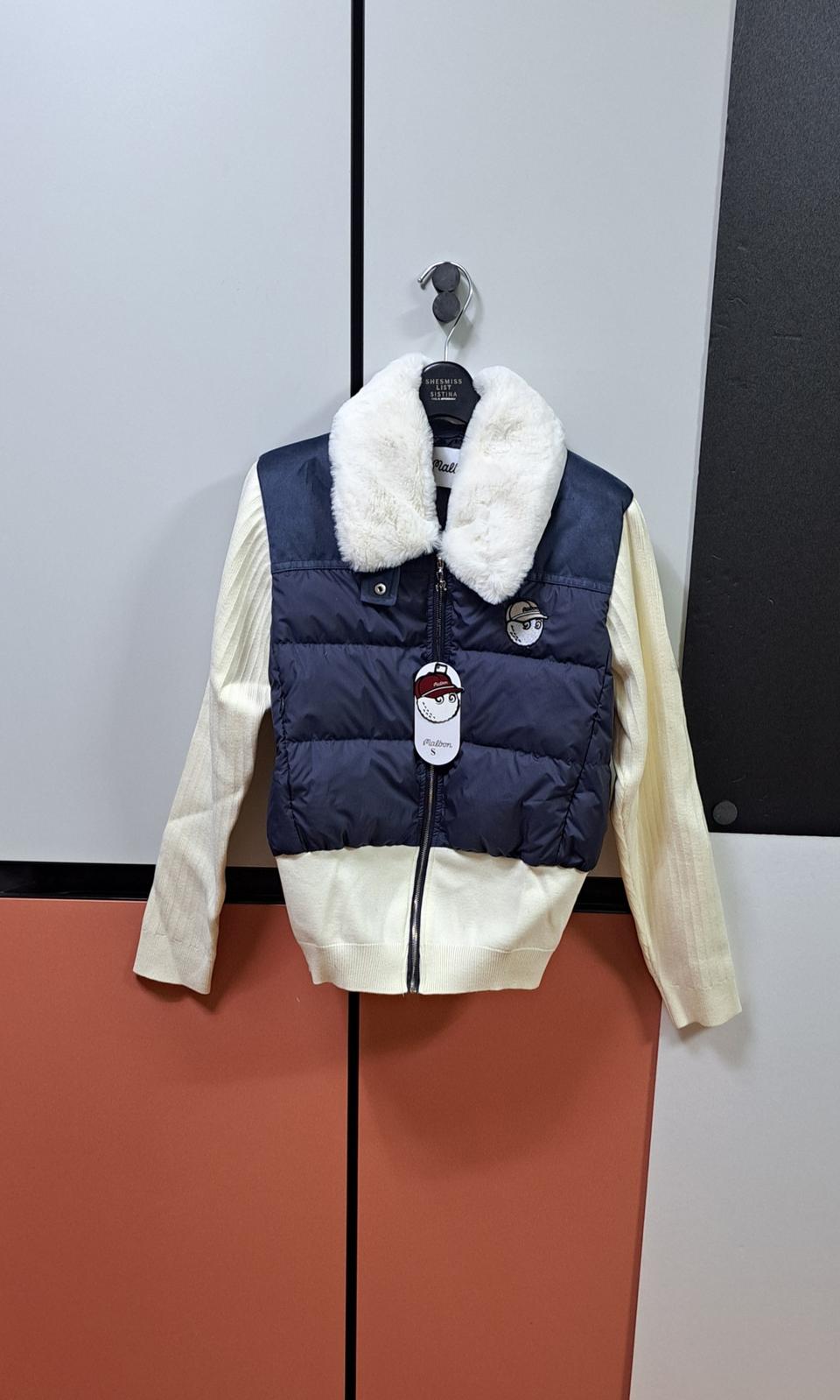 (S.M.L)MALBON 여성용 컬러배색 하이브리드 다운쟈켓