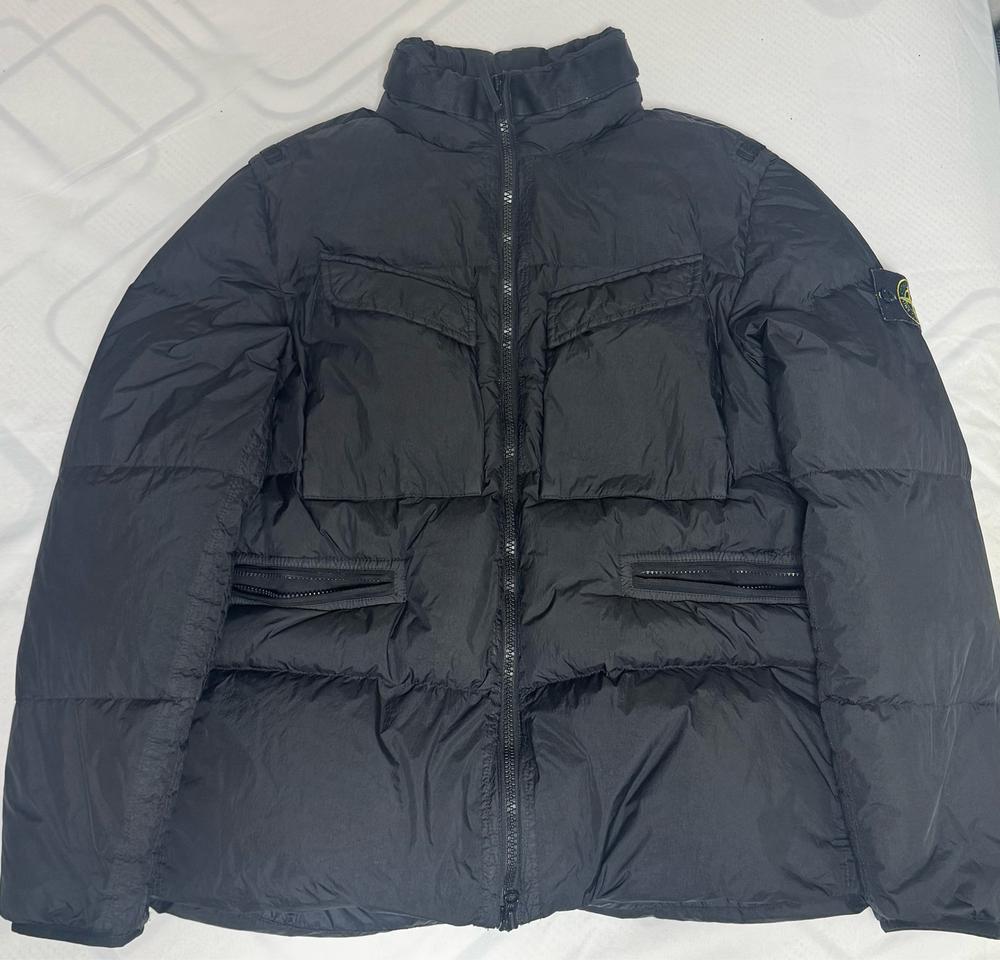 [L]백화점판 22FW 스톤아일랜드 크링클랩스 블랙 패딩