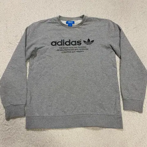 아디다스 맨투맨 그레이 100