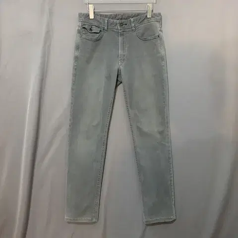 29인치 시리즈 힙스터 워싱 스판 그레이 팬츠 면바지