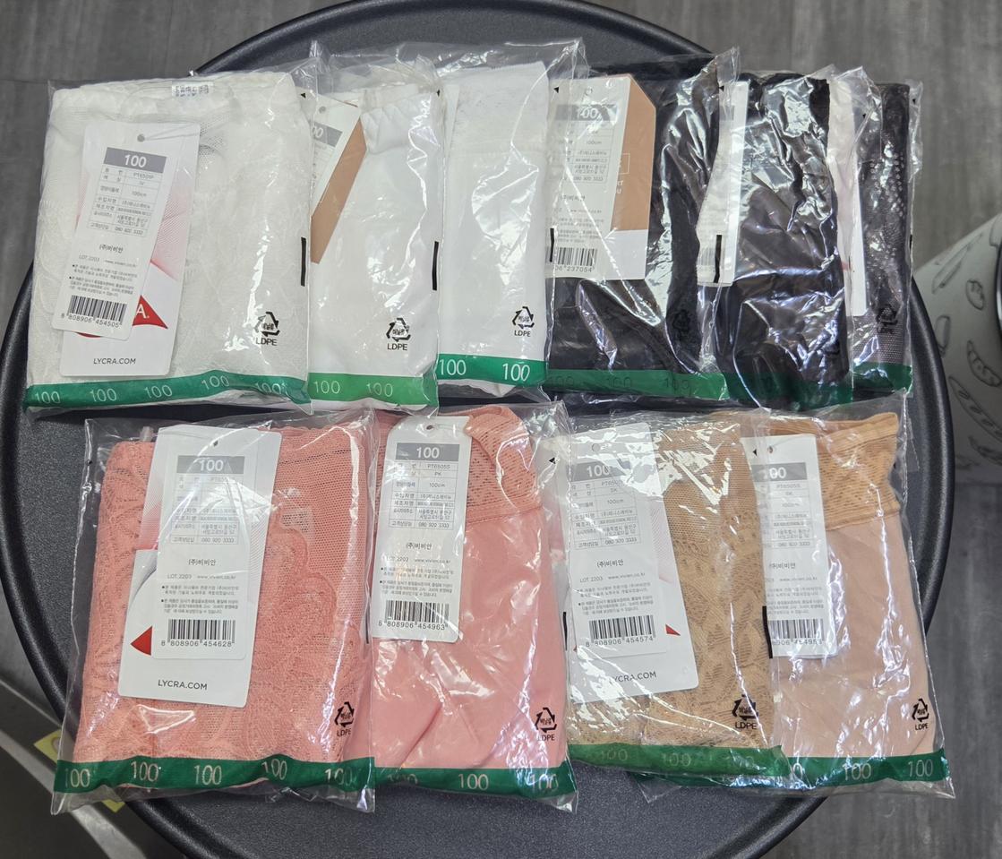 비비안 햄라인 팬티 100싸이즈 10개 새상품!!!