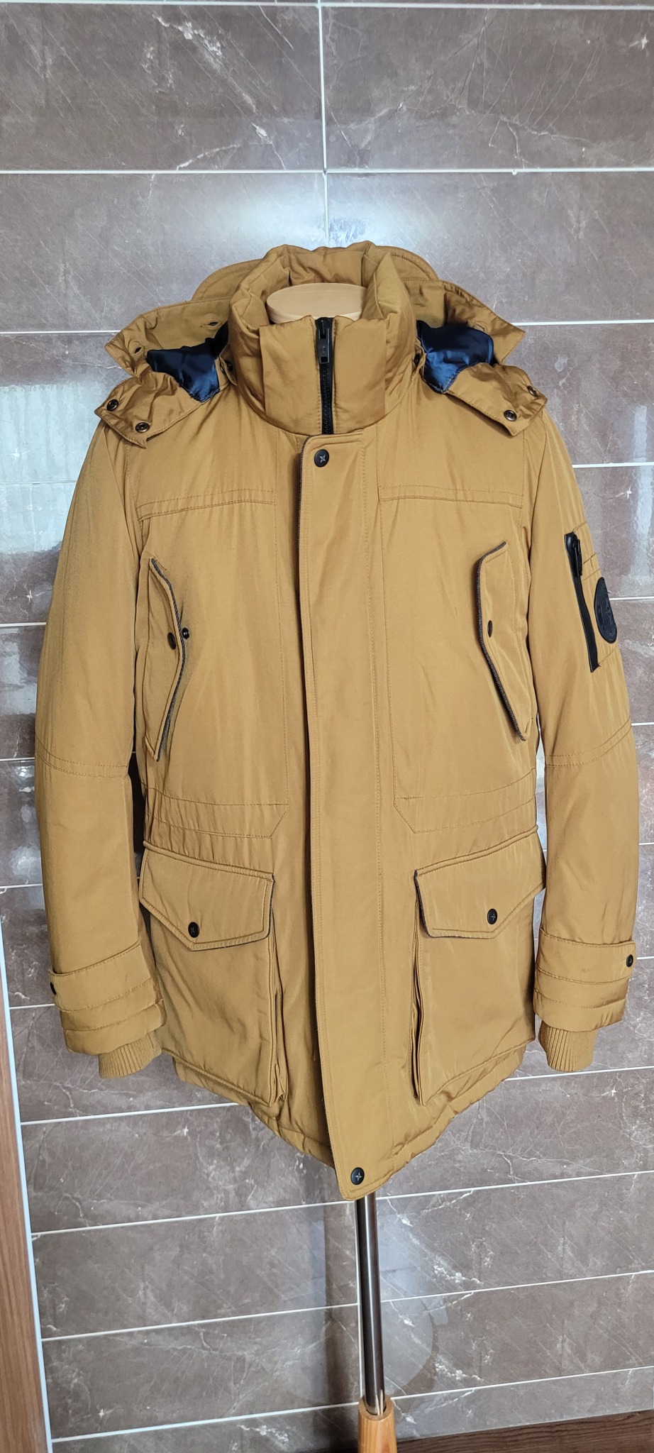 (남성95사이즈) 마인드브릿지 패딩 카멜(오리100)