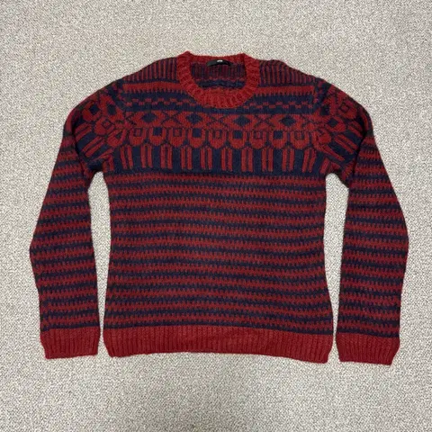 100 시스템 한섬 울 니트 스웨터