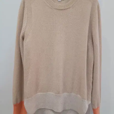 쏘울 캐시미어100 배색 니트 66사이즈