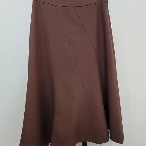 비뮤즈맨션 브라운 A라인 롱스커트