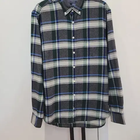 타미힐피거 뉴욕핏 플란넬 체크 셔츠 남방 남녀공용 M사이즈