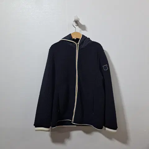 여성 크로커다일 뽀글이 후드 집업 100