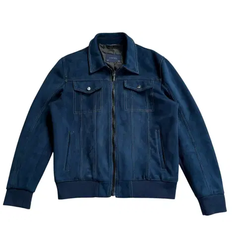 자라 스웨이드 블루종 자켓