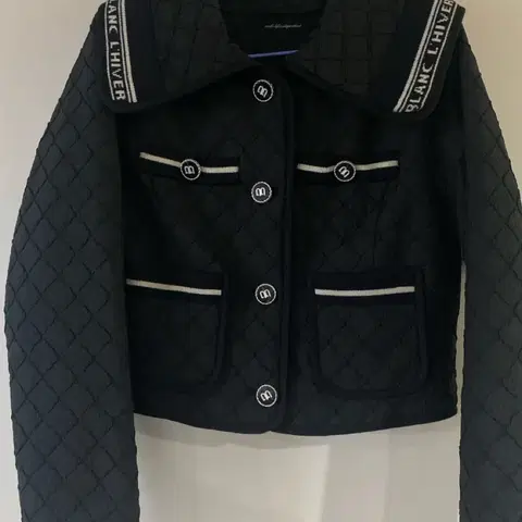 에고이스트 블랙 퀼팅 자켓 66