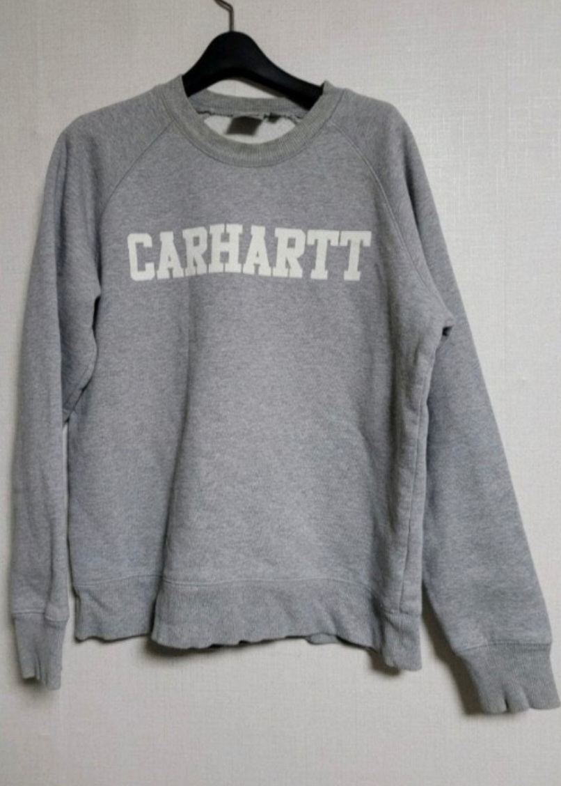 칼하트 Faculty 로고 맨투맨  안감 기모 회색 S