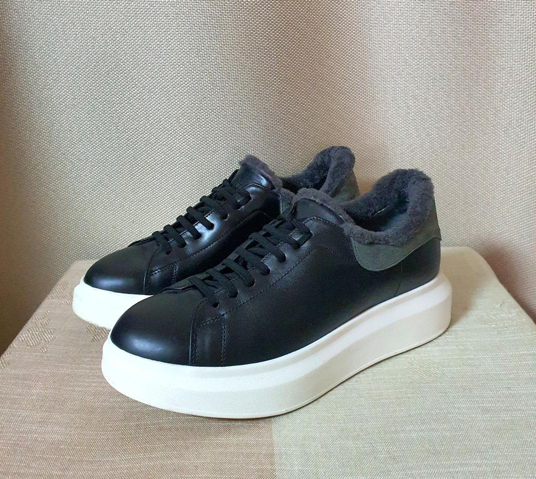 베라왕 양털 가죽 방한 스니커즈 235