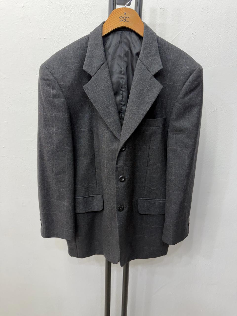 정품) BALMAIN 발망 체크무늬 남성 자켓 100