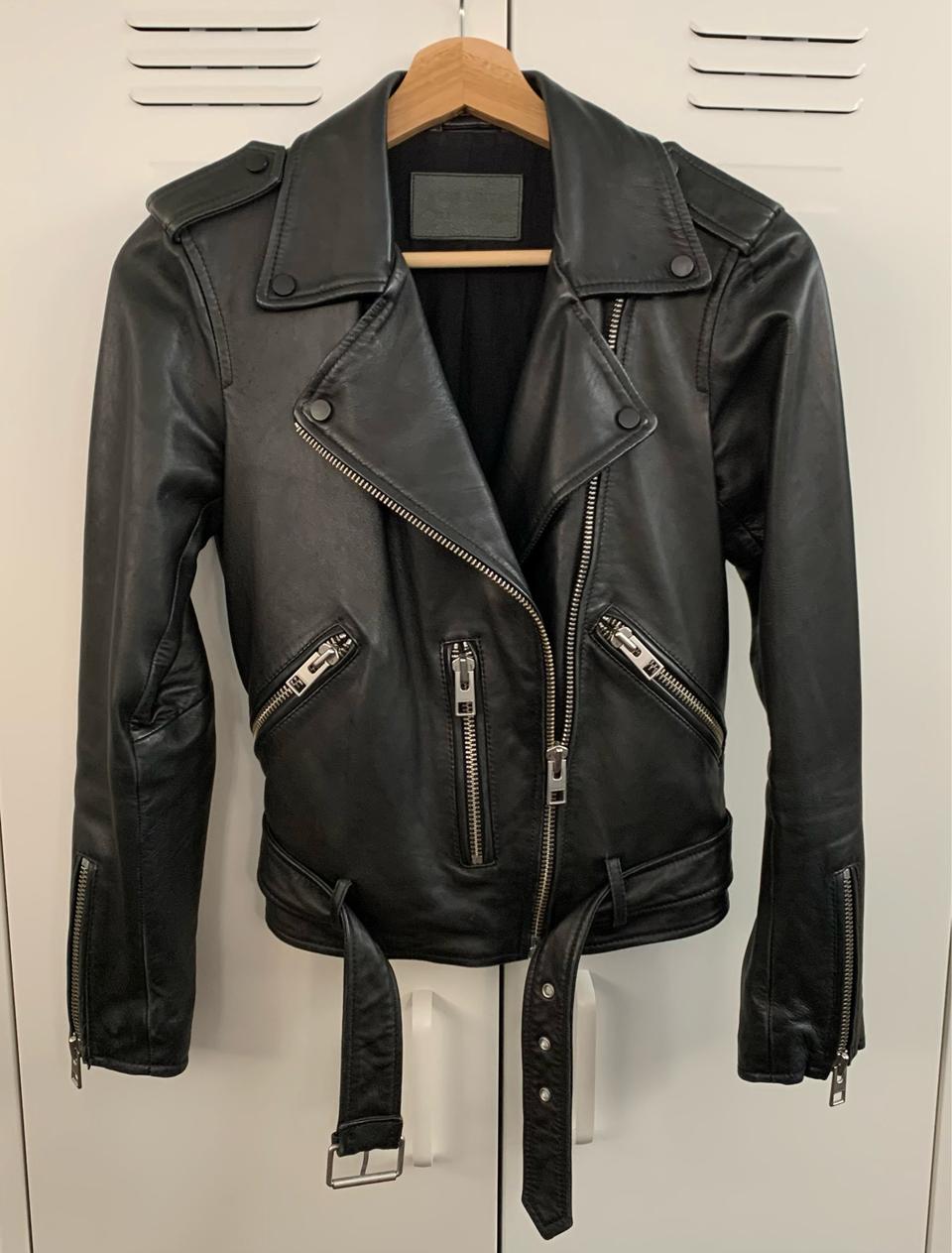 올세인츠 양가죽 라이더자켓