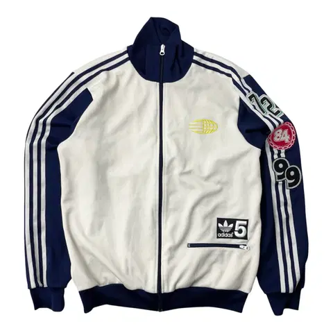 [중고] 아디다스 패치 트랙탑 져지 화이트 110