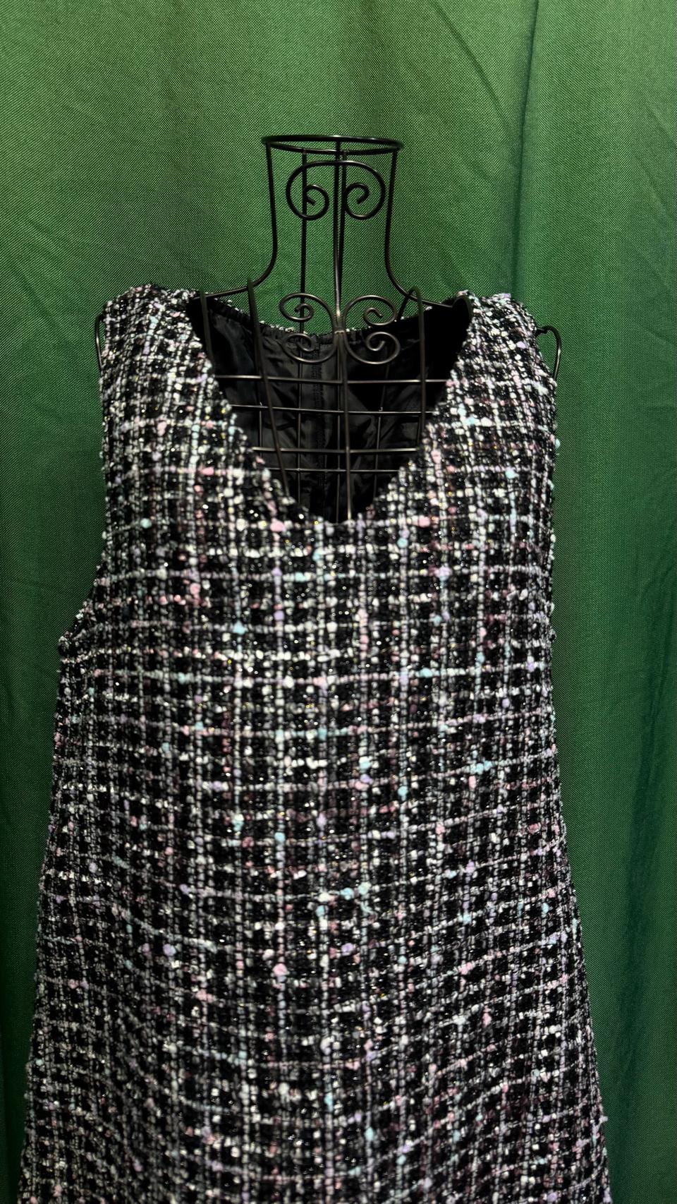 민소매 트위드 롱 원피스 M