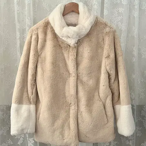 55) 마리끌레르 퍼자켓 베이지